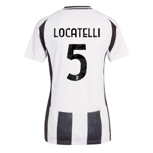 Fotbalové Dres Juventus Manuel Locatelli #5 Dámské Domácí 2024-25 Krátký Rukáv